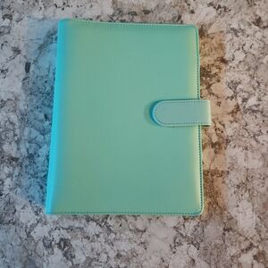 Mint Green Leather Planner